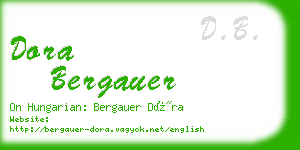 dora bergauer business card